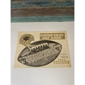 Vintage 1966 Panther Valley Vs Schuylkill Haven PA High School football program